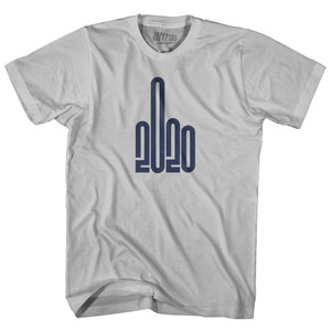 Middle Finger Adult Cotton T-Shirt - Cool Grey