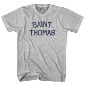 Saint Thomas Womens Cotton Junior Cut T-Shirt - Grey Heather Saint Thomas Womens Cotton Junior Cut T-Shirt - Grey Heather