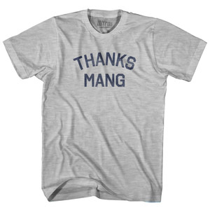 Thanks Mang Womens Cotton Junior Cut T-Shirt - Grey Heather