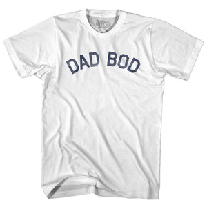 Dad Bod Womens Cotton Junior Cut T-Shirt-White