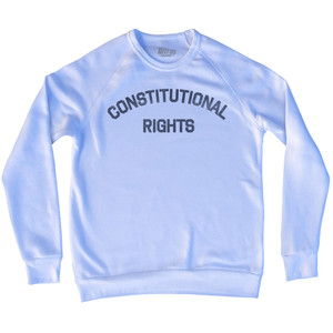 Constitutional Rights Adult Tri-Blend Sweatshirt - White