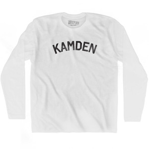 Kamden Adult Cotton Long Sleeve T-shirt-White