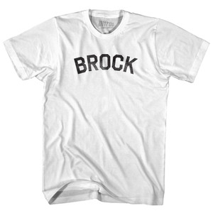 Brock Adult Cotton T-shirt - White