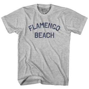 Flamenco Beach Womens Cotton Junior Cut T-Shirt - Grey Heather Flamenco Beach Womens Cotton Junior Cut T-Shirt - Grey Heather