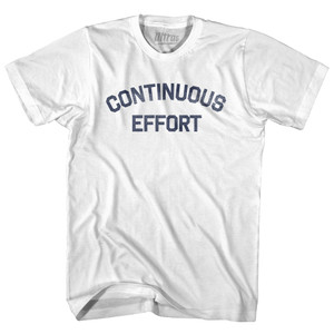 Continuous Effort Womens Cotton Junior Cut T-Shirt - White Continuous Effort Womens Cotton Junior Cut T-Shirt - White