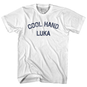 Cool Hand Luka Basketball Womens Cotton Junior Cut T-Shirt - White