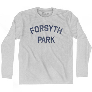 Forsyth Park Adult Cotton Long Sleeve T-Shirt - Grey Heather Forsyth Park Adult Cotton Long Sleeve T-Shirt - Grey Heather
