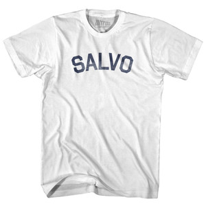 North Carolina Salvo Adult Cotton Vintage T-shirt - White North Carolina Salvo Adult Cotton Vintage T-shirt - White