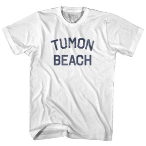 Guam Tumon Beach Adult Cotton Vintage T-shirt - White Guam Tumon Beach Adult Cotton Vintage T-shirt - White