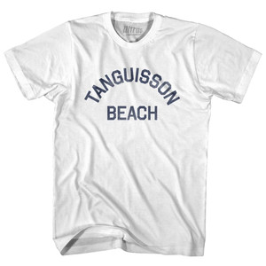 Guam Tanguisson Beach Youth Cotton Vintage T-shirt-White