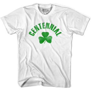 Centennial Shamrock Womens Cotton T-shirt - White