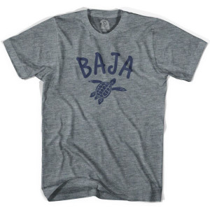 Baja Beach Sea Turtle Womens Tri-Blend T-shirt - Athletic Grey Baja Beach Sea Turtle Womens Tri-Blend T-shirt - Athletic Grey