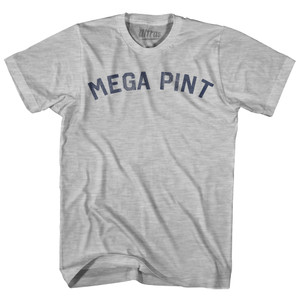 Mega Pint Womens Cotton Junior Cut T-Shirt - Grey Heather Mega Pint Womens Cotton Junior Cut T-Shirt - Grey Heather