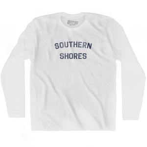 Southern Shores Adult Cotton Long Sleeve T-shirt - White