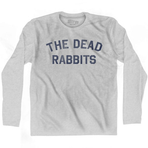 The Dead Rabbits Adult Cotton Long Sleeve T-shirt - Grey Heather