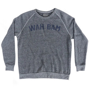 Wah Bam Adult Tri-Blend Sweatshirt - Athletic Grey