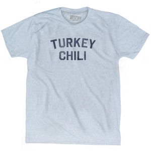 Turkey Chili Adult Tri-Blend T-shirt - Athletic White