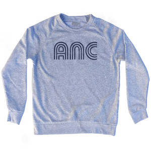 Anchorage ANC Airport Adult Tri-Blend Sweatshirt - Heather Grey