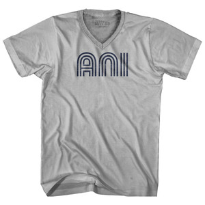 Aniak ANI Airport Adult Tri-Blend V-neck T-shirt - Cool Grey