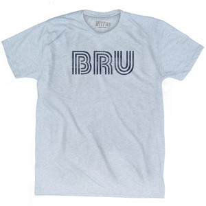 Brussels Airport BRU Adult Tri-Blend T-shirt - Athletic White