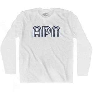 Alpena APN Airport Adult Cotton Long Sleeve T-shirt - White