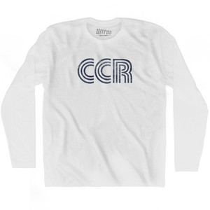 Concord CCR Airport Adult Cotton Long Sleeve T-shirt - White
