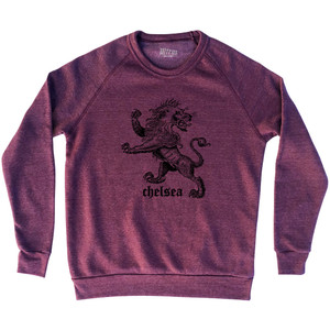 Chelsea Lion Adult Tri-Blend Sweatshirt - Cardinal