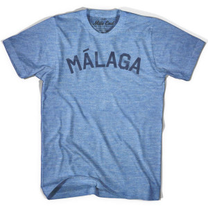 Malaga City Vintage T-shirt - Athletic Blue
