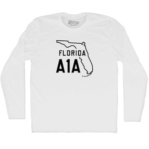 Florida A1A Adult Tri-Blend Long Sleeve T-shirt - Athletic White Florida A1A Adult Tri-Blend Long Sleeve T-shirt - Athletic White
