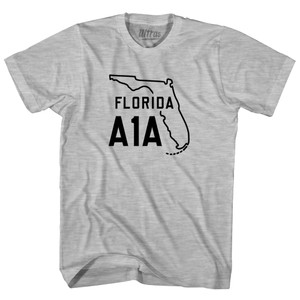 Florida A1A Womens Cotton Junior Cut T-Shirt - Grey Heather Florida A1A Womens Cotton Junior Cut T-Shirt - Grey Heather