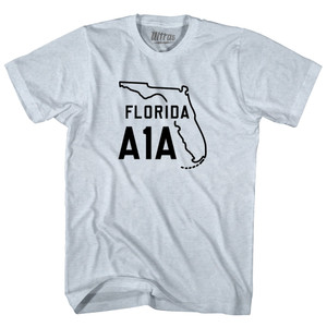 Florida A1A Adult Tri-Blend T-shirt - Athletic White