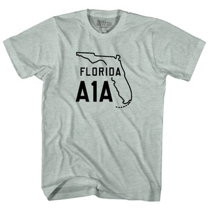 Florida A1A Adult Tri-Blend T-shirt - Athletic Cool Grey Florida A1A Adult Tri-Blend T-shirt - Athletic Cool Grey