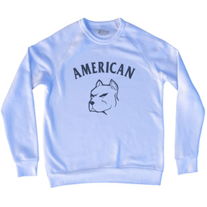 American Bulldog Adult Tri-Blend Sweatshirt - White