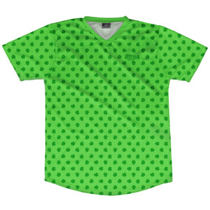 Ireland Irish Shamrock Clovers Soccer Jersey Made In USA - Green
