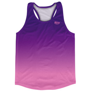 Indigo And Pink Ombre Running Track Tops Made In USA - Hot Pink Indigo And Pink Ombre Running Track Tops Made In USA - Hot Pink