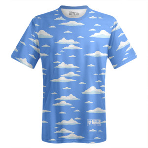 Clouds Lacrosse Shooter Shirt - Blue White