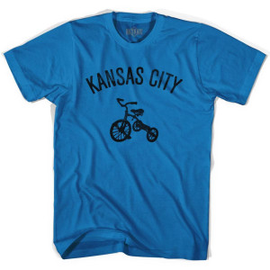 Kansas City Tricycle Adult Cotton T-shirt - Royal Kansas City Tricycle Adult Cotton T-shirt - Royal