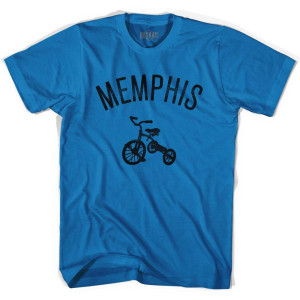Memphis City Tricycle Adult Cotton T-shirt - Royal Memphis City Tricycle Adult Cotton T-shirt - Royal