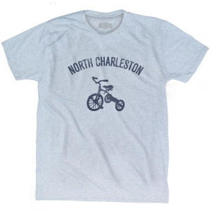 North Charleston City Tricycle Adult Tri-Blend T-shirt - Athletic White
