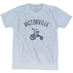 Victorville City Tricycle Adult Tri-Blend T-shirt - Athletic White