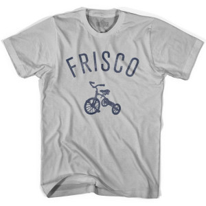 Frisco City Tricycle Adult Cotton T-shirt - Cool Grey