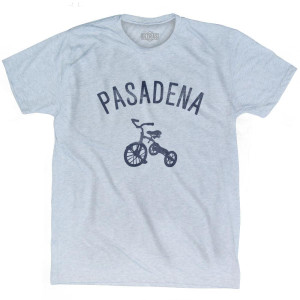 Pasadena City Tricycle Adult Tri-Blend T-shirt - Athletic White