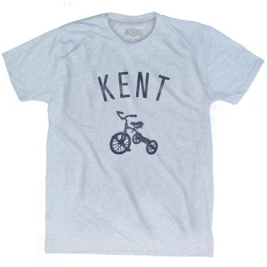 Kent City Tricycle Adult Tri-Blend T-shirt - Athletic White