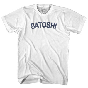 Satoshi Adult Cotton T-shirt - White