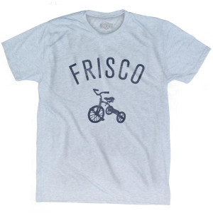 Frisco City Tricycle Adult Tri-Blend T-shirt - Athletic White Frisco City Tricycle Adult Tri-Blend T-shirt - Athletic White