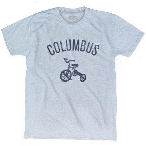 Columbus City Tricycle Adult Tri-Blend T-shirt - Athletic White Columbus City Tricycle Adult Tri-Blend T-shirt - Athletic White
