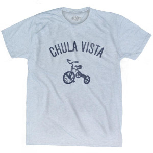 Chula Vista Tricycle Adult Tri-Blend T-shirt - Athletic White
