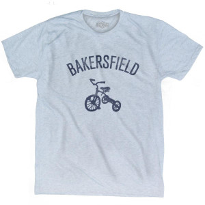 Bakersfield Tricycle Adult Tri-Blend T-shirt - Athletic White