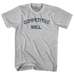 Competitive Will Womens Cotton Junior Cut T-Shirt - Grey Heather