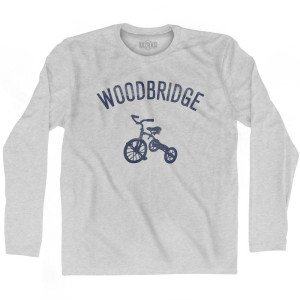 Woodbridge City Tricycle Adult Cotton Long Sleeve T-shirt - Grey Heather